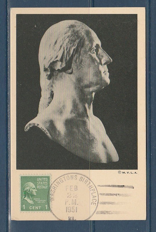 Etc Carte Maximum Usa Etats Unis   George  Washington    1951