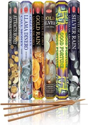 HEM Assorted Hexa Combo Incense Sticks (6 Money 6 Drawing Scents 