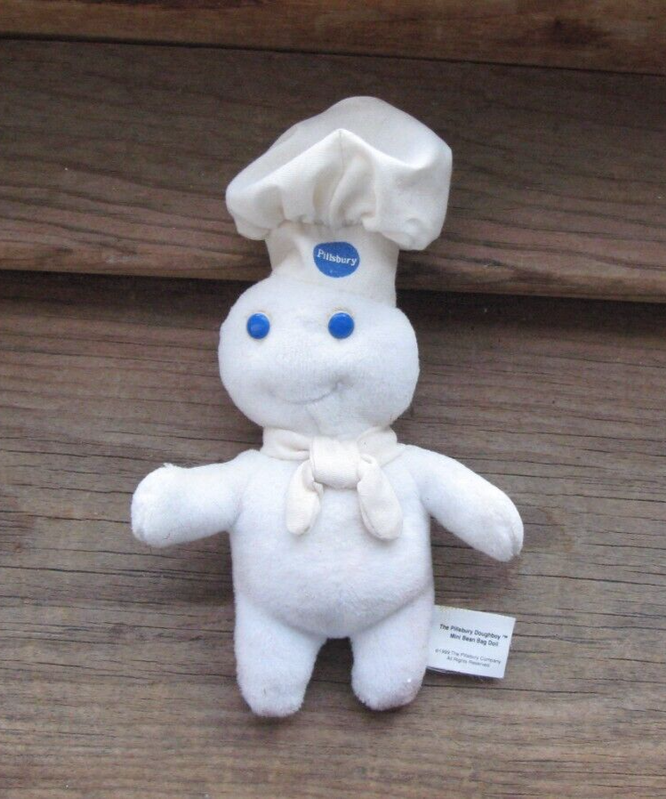 レア　Pillsbury Doughboy ぬいぐるみ15→11 Vintage 90's Pillsbury Doughboy Plush Collectible Toy - Etsy