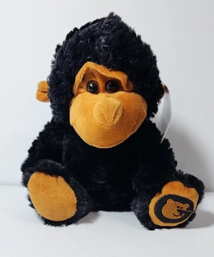 Goffa Gorilla Monkey Plush Stuffed Animal Black and Brown NWT 10 inch SUPER SOFT