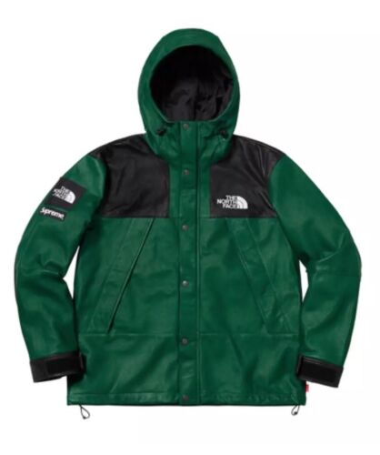 Supreme The North Face Leather Mountain Parka lamb Jacket Supreme The North Face Leather Mountain Parka lamb Jacket