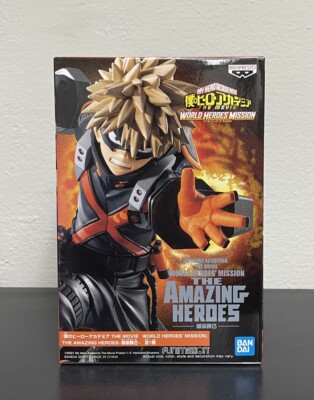 NIB Banpresto My Hero Academia Movie World Heroes Mission Katsuki Bakugo Figure