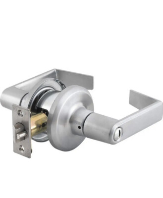 STANLEY DORMAKABA Mechanical Lockset QTL240E626RAFLR Cylindrical, - SILVER