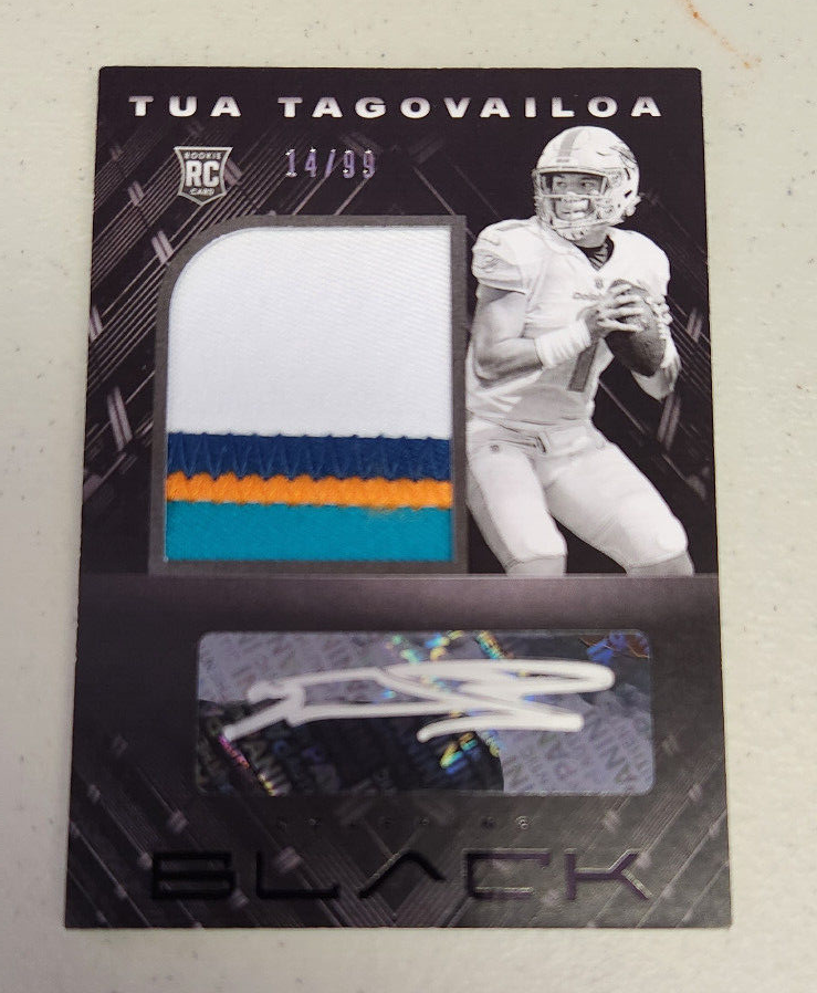 専用Tua Tagovailoa rookie 2020 auto 2020 PANINI BLACK TUA TAGOVAILOA ROOKIE PATCH AUTO /99 RPA