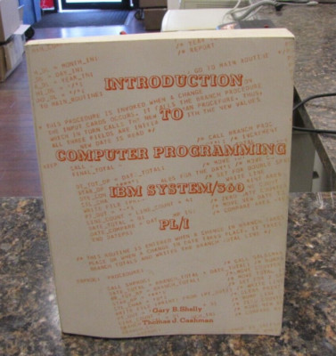 Vintage Introduction to Computer Programming Book by Shelly & Cashman - FF24