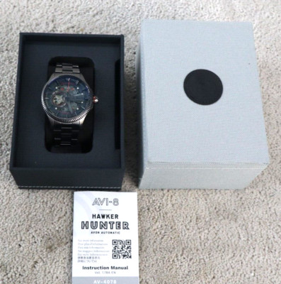 AVI-8 Hawker Harrier Avon Stainless Steel 44mm Japanese Automatic Wristwatch