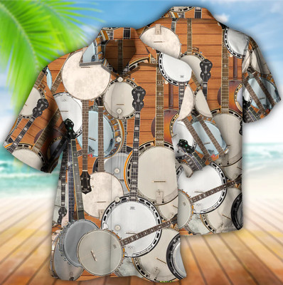 Banjo Music Love Life Style 3D Hawaii Shirt US SIZE ALL OVER PRINT BEST PRICE