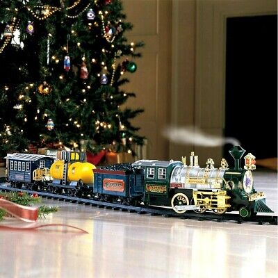 Deluxe Lights Sounds Smoke Musical Express Train Christmas Tree Festive Decor