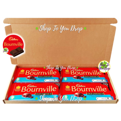 BOURNVILLE OLD JAMAICA GIFT BOX 4 x 100g Bars Christmas Present Hamper BB 05/26