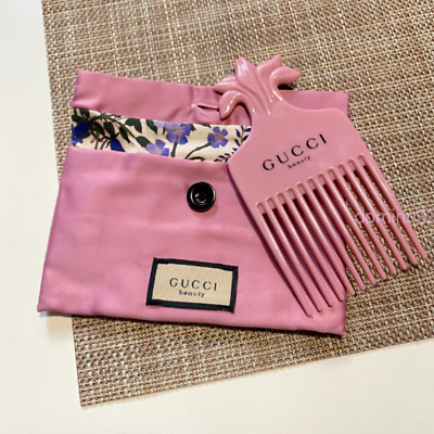 Gucci Beauty Parfums Comb Pink Pouch Bag Authentic GWP