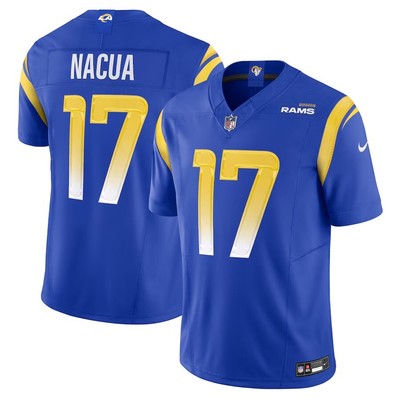 Men's Los Angeles Rams Puka Nacua Royal #17 Vapor F.U.S.E. Limited Jersey