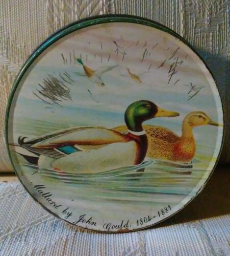Mallard Ducks By John Gould 1804-1881 Metal Tin Of Coasters 1984