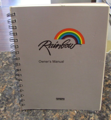 Vintage Rainbow Owner's Manual by Digital Research - FT4