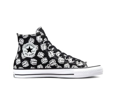 CONS Converse CTAS Pro Hi - Men's High Top Skate Shoes - Black White - Dice