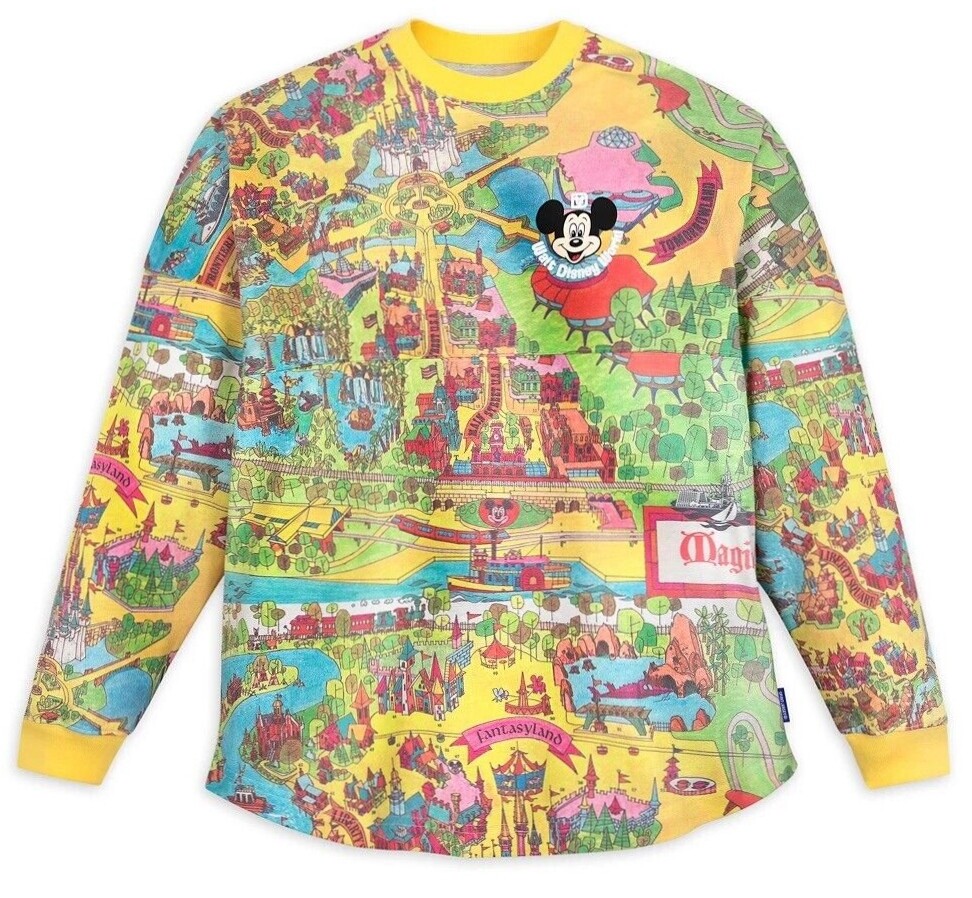 新品未使用 スピリットジャージ ディズニーWDW50周年 地図 レトロマップ NWT Walt Disney World 50th Anniversary Vault Magic Kingdom