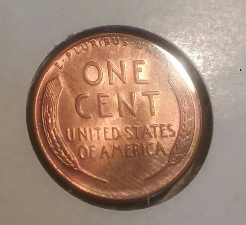 1954 S BU ((BIE ERROR LINCOLN WHEAT CENT MINT)).