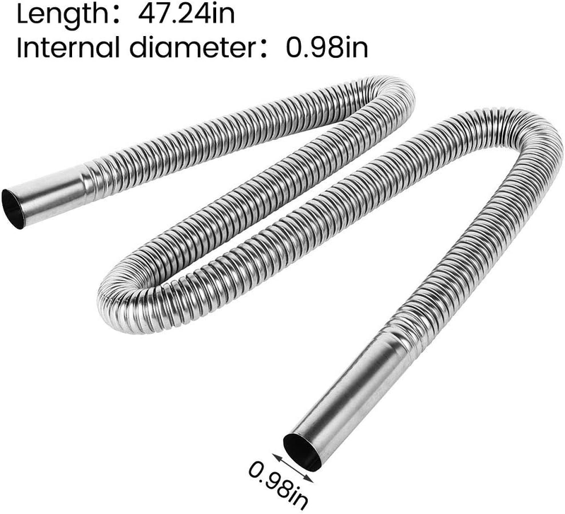 Exhaust Pipe Flex Kit, Steel Exhaust Clamps Bracket Gas Vent Hose Portable Pipe