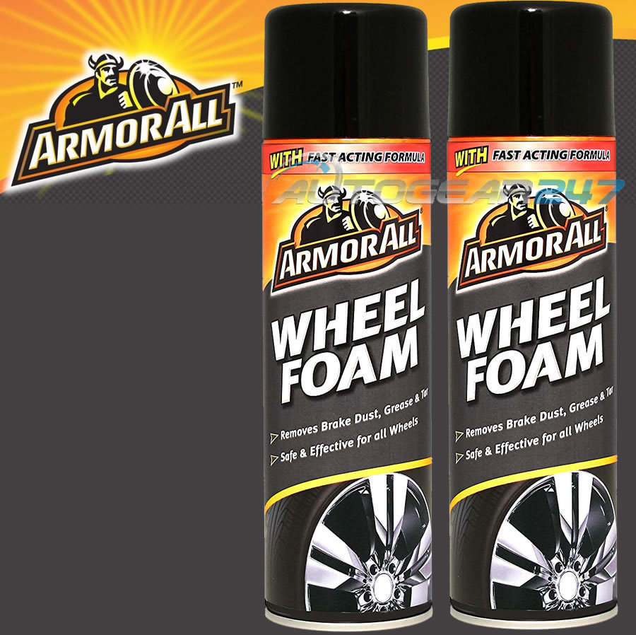 2 x Dirt Brake Dust Tar Grime Grease Armorall Car Steel Alloy Wheel