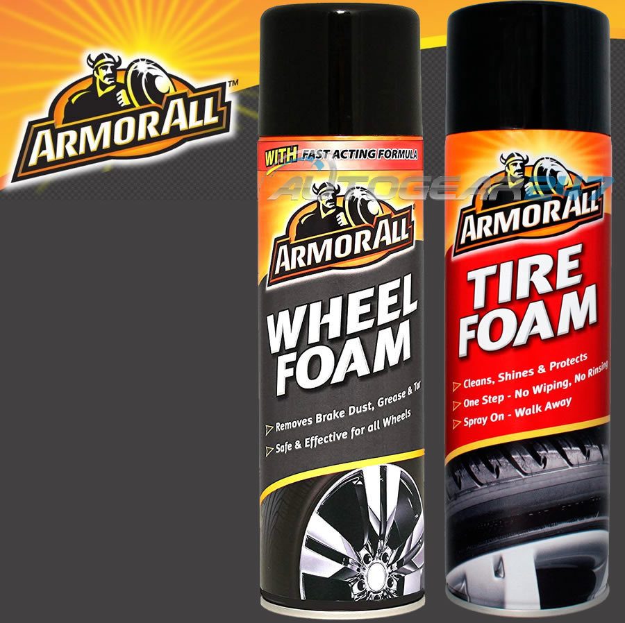 Armorall Car Steel Alloy Wheel Foam Cleaner + Tyre Tire Foam Shine