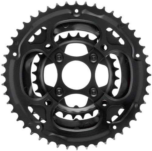 Samox 317SSS Chainring Set - 48/38/28t, 104/Riveted BCD