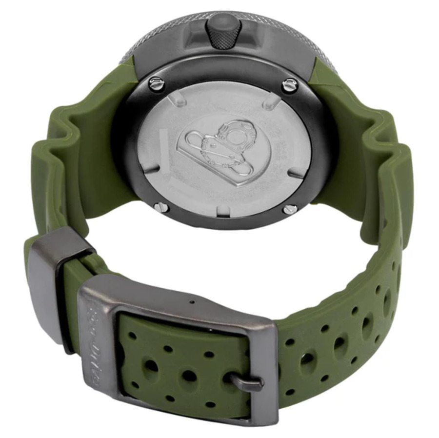 Pre-owned Citizen Promaster Green Dial Dive Watch Polyurethane Band Eco-drive Bj8057-09x