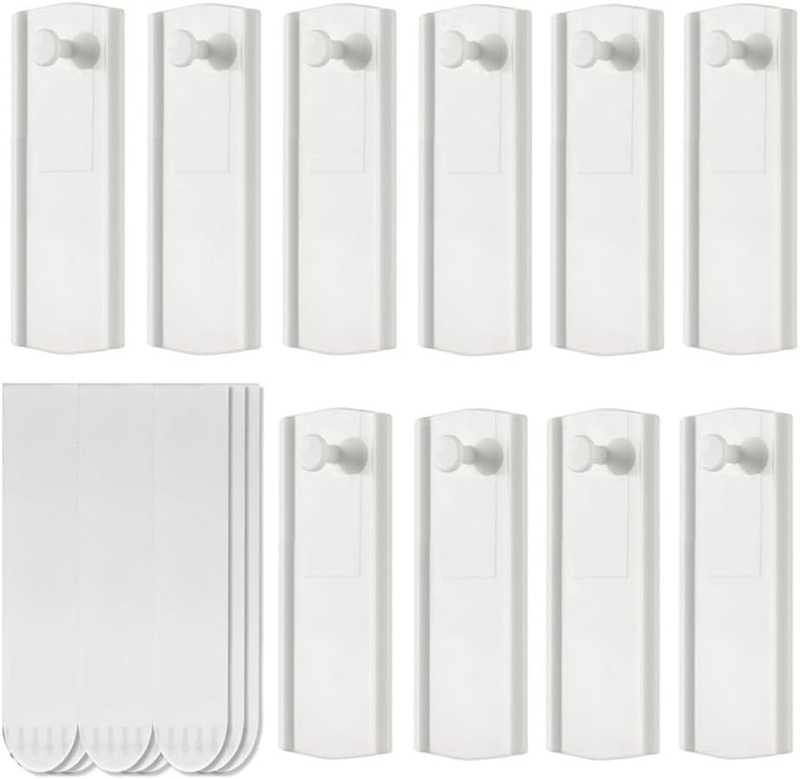 Invisible Adhesive Picture Hanger,  10 Picture Hangers, 12 Large Removable Adhes