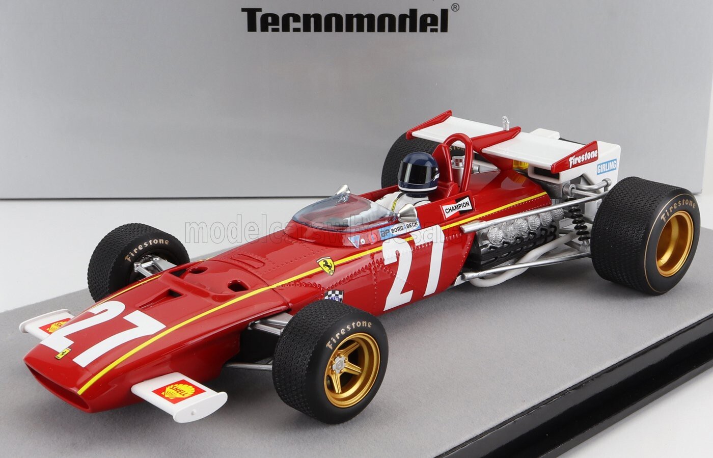Tecnomodel FERRARI F1 312B BELGIUM GP 1970 ICKX #27 1/18