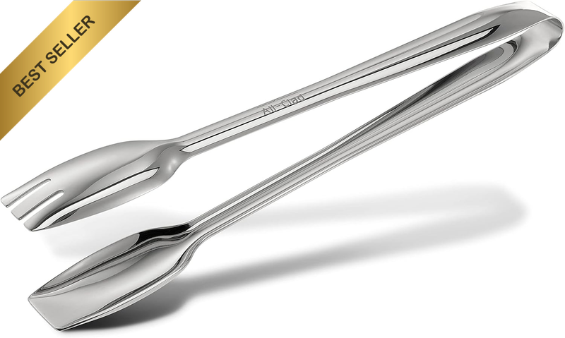 T234 Stainless Steel Cook Serving Tongs, Silver