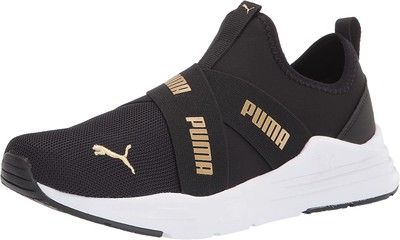 

Слипоны Puma Wired Run для маленьких детей Puma Black/Puma Team Gold (381994 02) — 10,5
