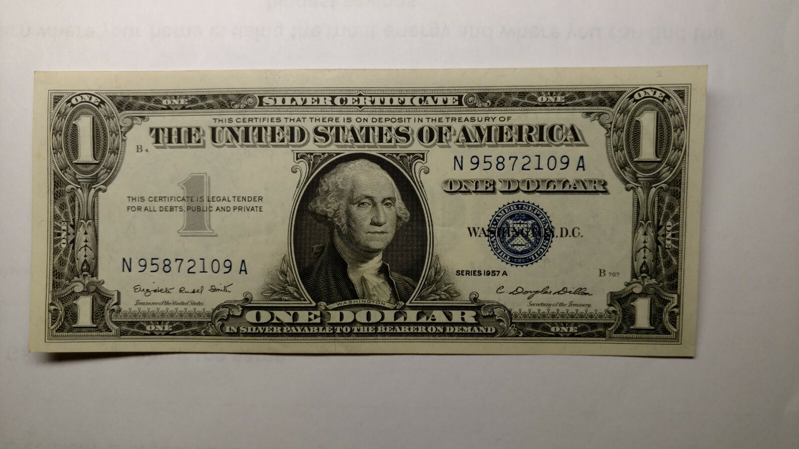 один доллар сша