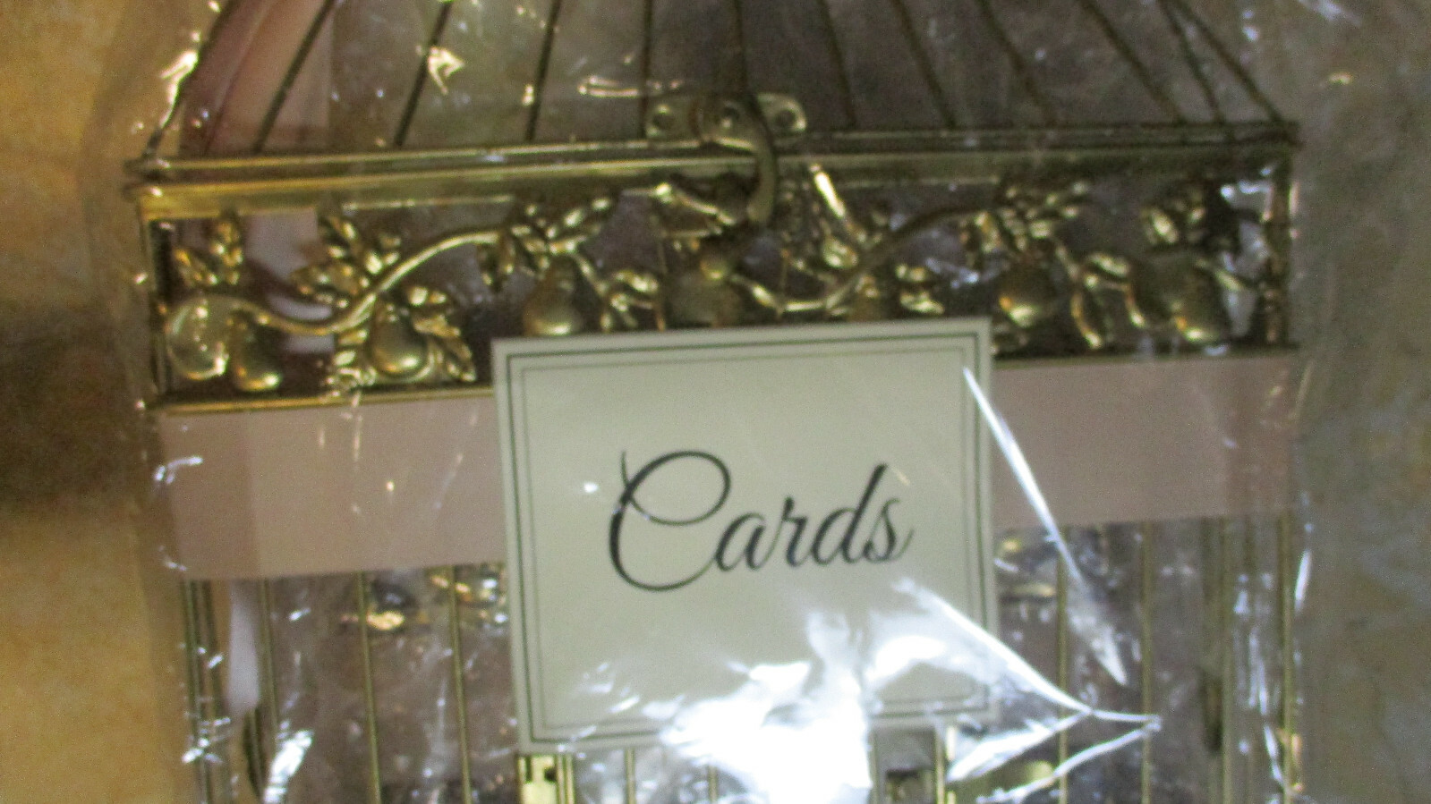 Birdcage Wedding Card Holder | Champagne Gold Birdcage | Wedding Box |