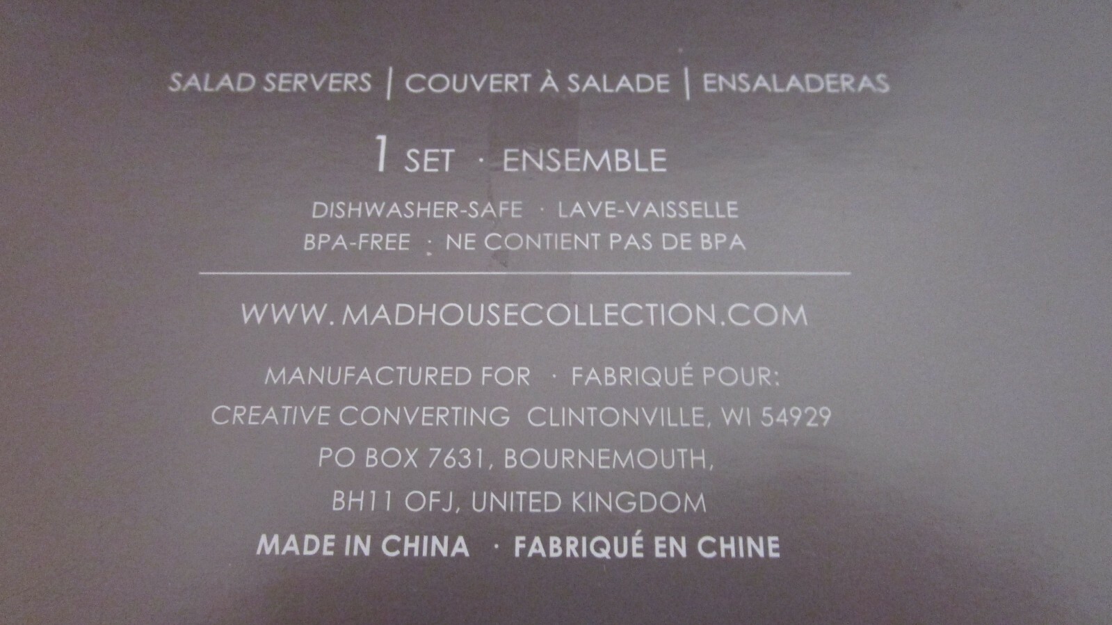 Michael Aram Madhouse Opaque Coral Salad Servers Black (Set of 2) FREE SHIPPING!