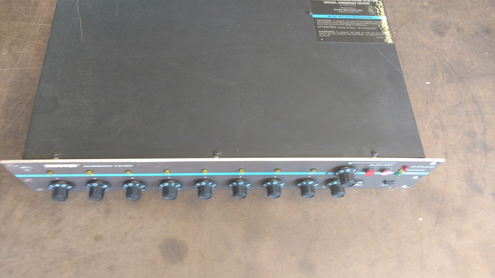 Vintage Shure AMS8000 Automatic Microphone System 8 Channel Mixer