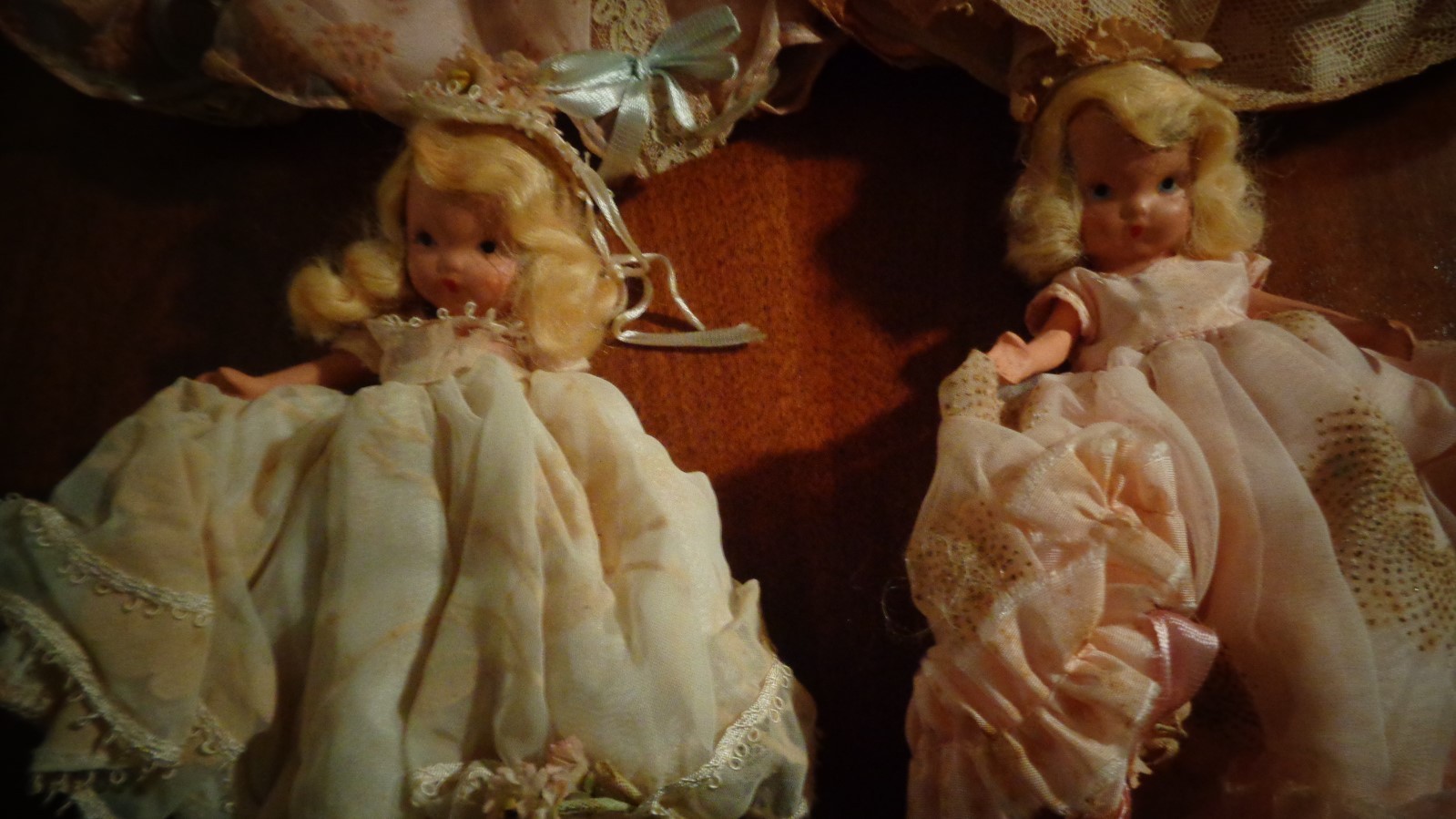 Nancy Ann Storybook Dolls Minon Minet, Diaphanie, Cinderella, & Monday Bisque