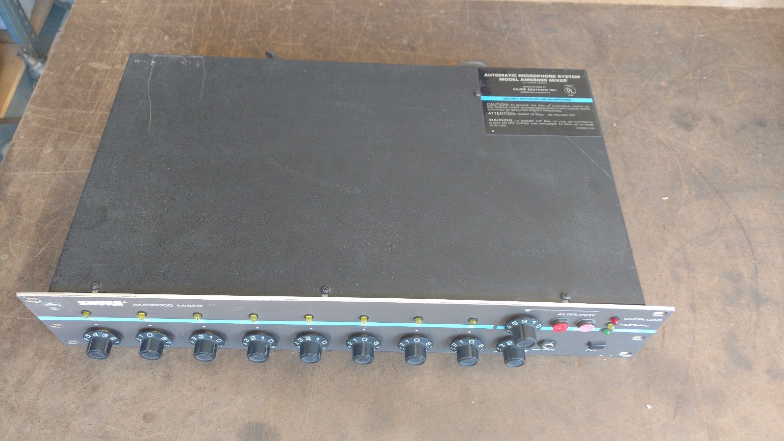 Vintage Shure AMS8000 Automatic Microphone System 8 Channel Mixer