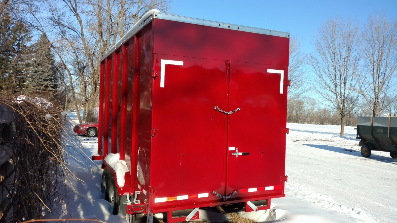 Heavy Duty Oversized Enclosed Dump Trailer, Professionally built.