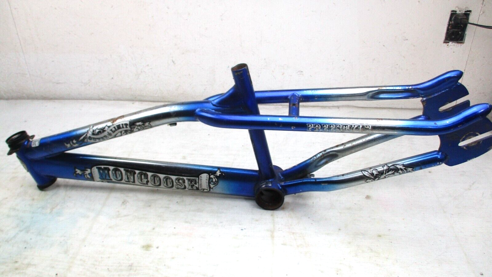 Mongoose Old School Blue BMX  Freestyle Outer Limit Original Bike Frame