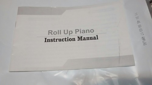 Introduction manual for roll up piano