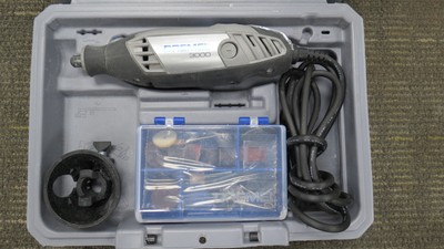 DREMEL 3000 120V ROTARY TOOL WITH BITS AND CASE 5 SPEED