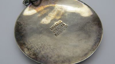 AMFARCO .925 Silver & Enamel Neillo Pendant Marked Sterling Made in Siam - H1354