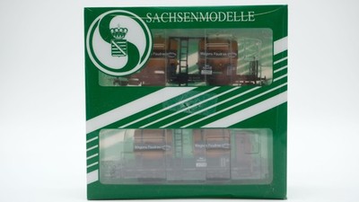 Sachsenmodelle H0 14105 Weinfasswagen-Set K.P.E.V.