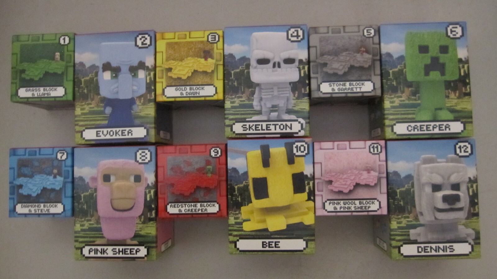 mcdonalds 2025 minecraft happy meal toy complete set of 12