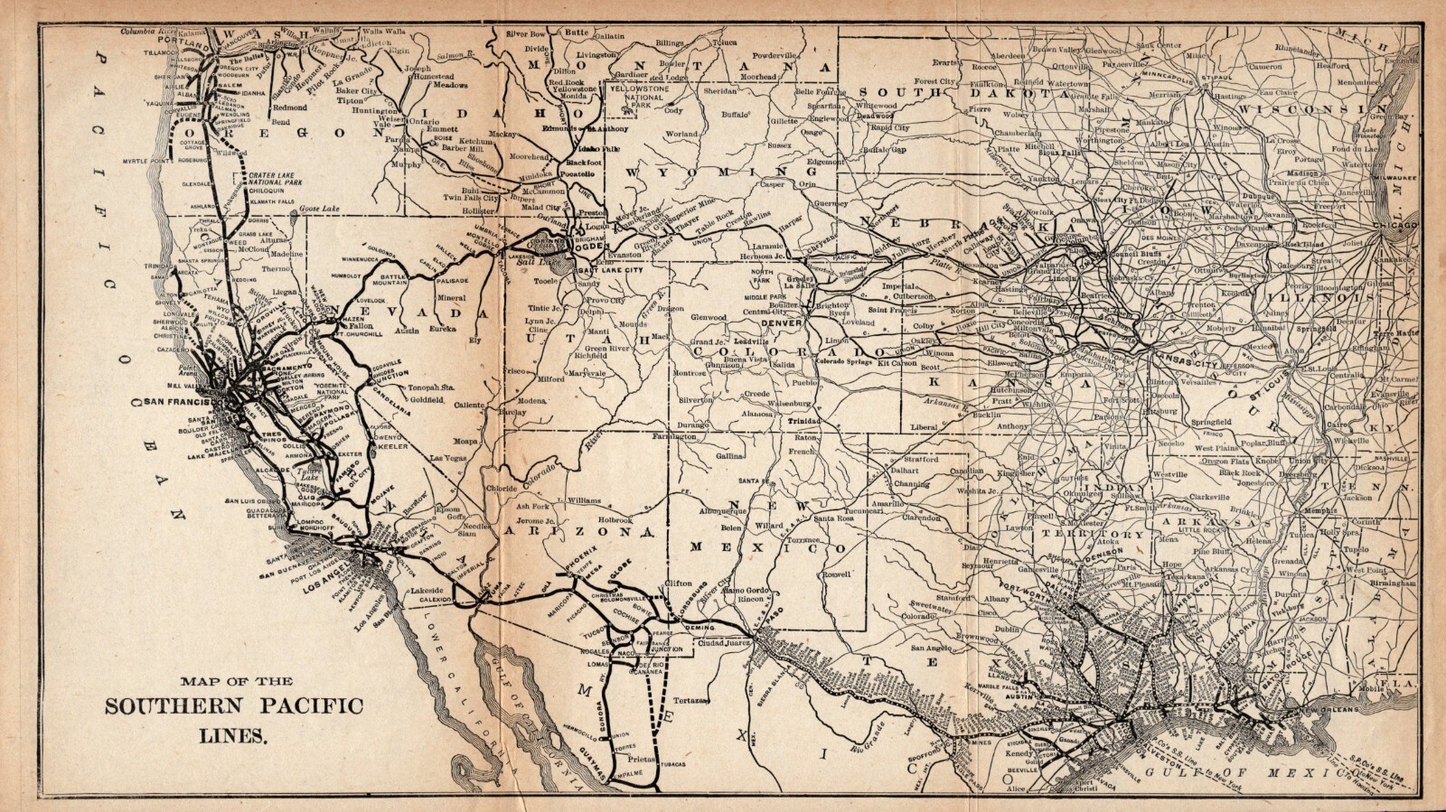 1960年代 サザン・パシフィック鉄道 蒸気機関車 マップ 路線図付き 洋書 1960年代 サザン・パシフィック鉄道 蒸気機関車 マップ 路線図