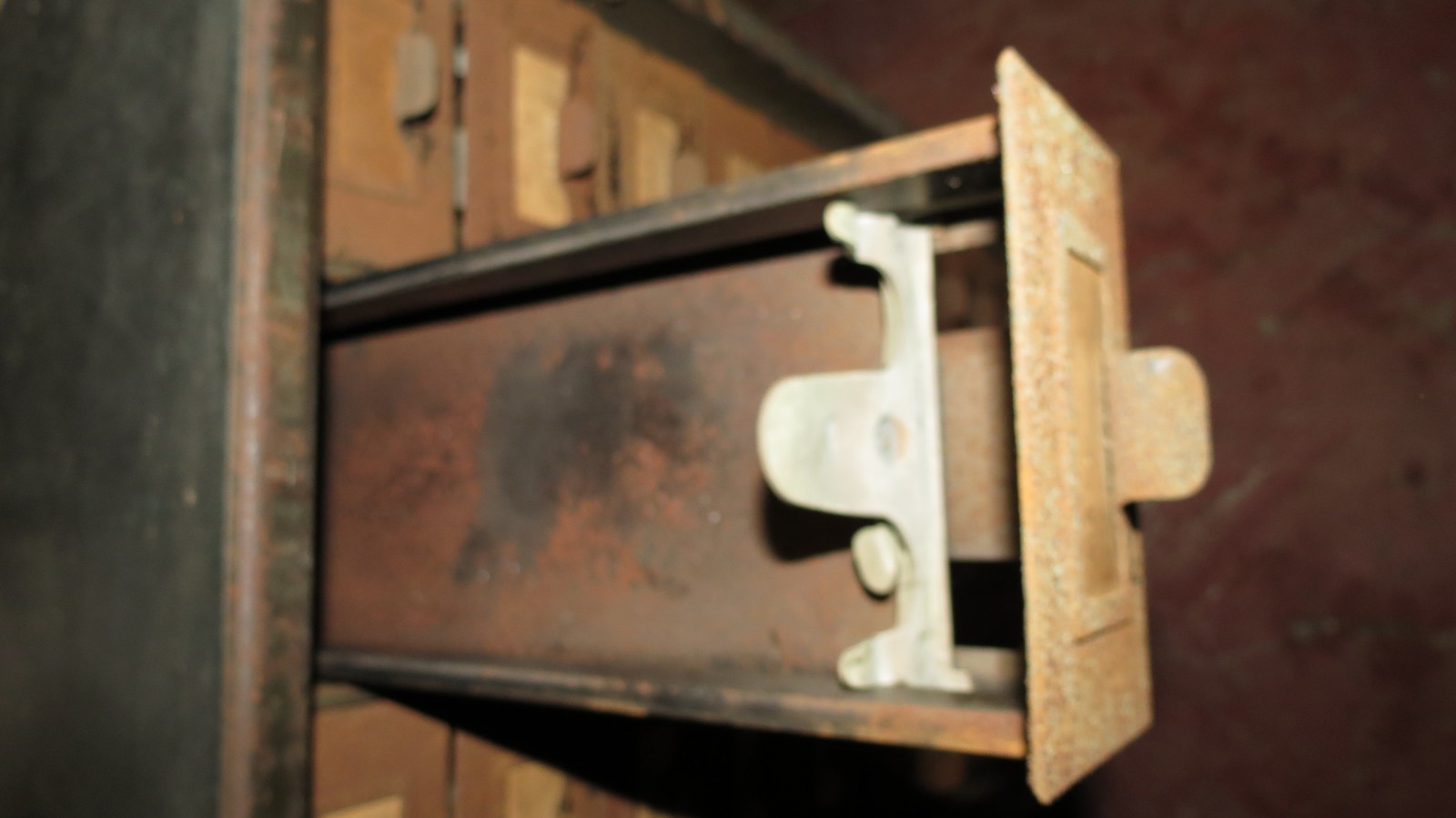 Vintage 30 Drawer Floor Library Card Catalog Cabinet Industrial Parts Bin