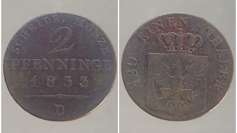 Allemagne Prusse PreuÃEn Prussia 1744-1871 Pfennig Thaler Groschel Groschen