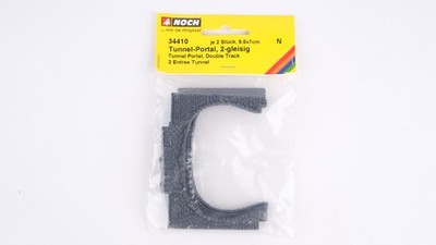 NOCH N 34410 Tunnel-Portal, 2-gleisig, 2 Stk., 9,5 x 7 cm