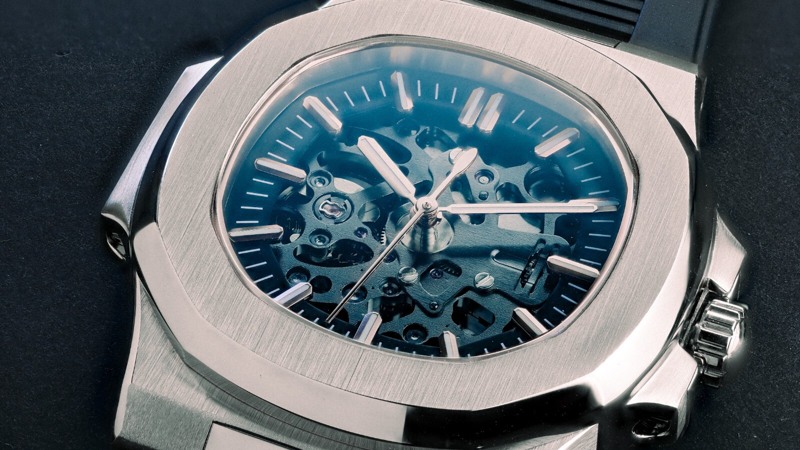 Pre-owned Seiko Custom Automatic Skeleton Mod Watch  Nh72 Hand Made Men's 39.5mm Waterproof