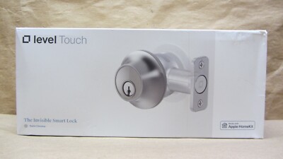 Level Lock- Touch Edition Smart Lock Satin Chrome Bluetooth Electronic Deadbolt