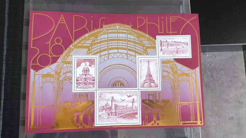 Timbre Stamp France 2018 Bloc Salon PhilatÃLique Paris Philex Vues N**