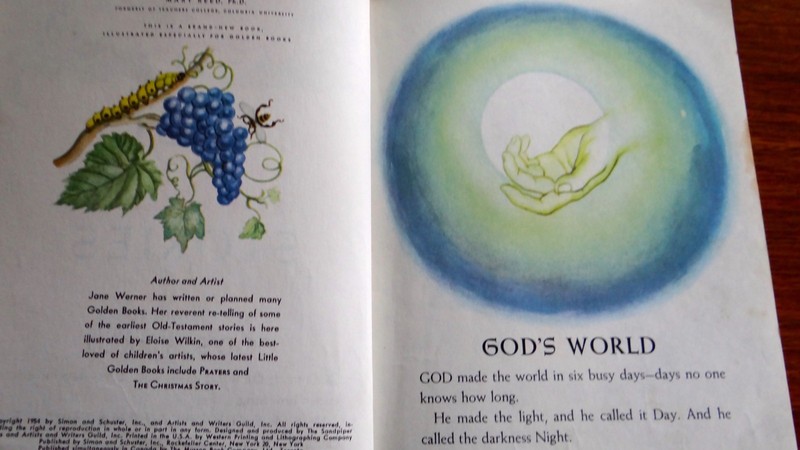 LGB Little Golden Book 1954 FIRST BIBLE STORIES “A” & 1947 HYMNS “D